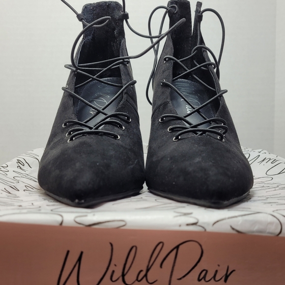Wild Pair Witchy Black Suede Shoes 8M - Picture 3 of 10